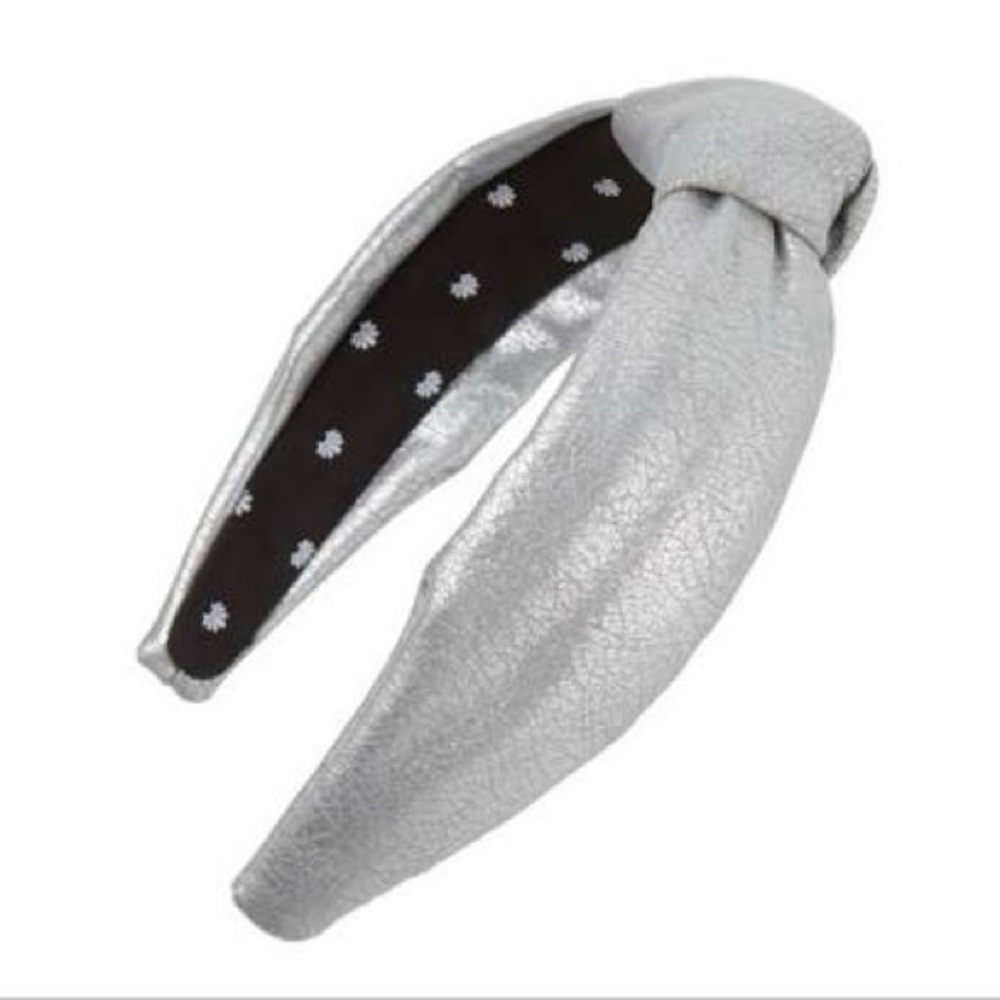 Lele Sadoughi Faux Leather Knotted Headband